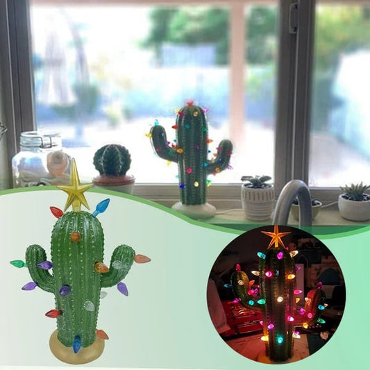 🌵Vintage Christmas Luminous Cactus✨