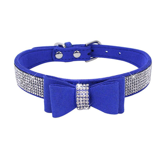 Rhinestone Bow Tie Pet Dog Collars